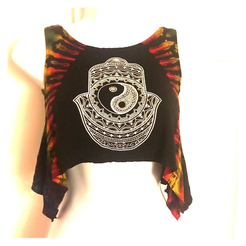 95%Viscose 5%Spandex Crop Top